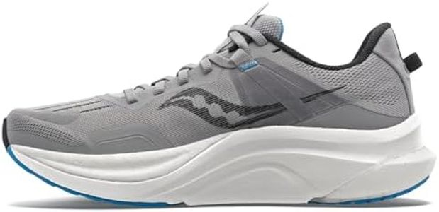 Saucony Men's Tempus Running Shoe, Alloy/Topaz, 8 US Wide