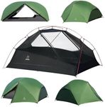 ATEPA Voyage 2 Person Backpacking Tent, Hiking Camping Outdoor | Ultralight Compact, 4000mm Waterproof 20D Nylon Rainfly, Aluminum Frame, Freestanding, Dual doors