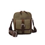 Fossil Men's Camden Nylon Commuter Crossbody Bag, Khaki, (Model: MBG9601147)