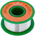 E ENERSYSTEC 0.4mm Solder Wire Extra Thin Gauge 0.015 inch Diameter Rosin Core Lead-Free 1.76oz 50g Sn99 Ag0.3 Cu0.7 Activated Electronics Soldering Fine Electrical Solder Flow Flux