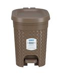 KOLORR Stitch Pedal Waste Bin Modern Design Trash Can Plastic Dustbin For Home, Kitchen, Bathroom, Office- 7L (Lt Brown), 1 Count