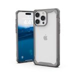 Urban Armor Gear TPU Uag Iphone 15 Pro Max Case, Plyo Rugged Lightweight Slim Shockproof Clear Protective Cover Designed For Iphone 15 Pro Max (6.7-Inch) 2023 - Ash