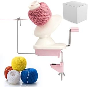 Bobinoir à Laine，Rose Bobinoir à Laine Manuel, L'assistant pour Les Passionnés du Tricot，Bon Outil pour Les mateurs de Collection de Laine