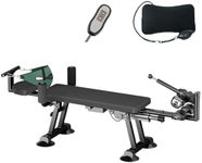 Fitness Full Body Stretching Table, Space-Saving Portable Back Stretcher Machine for Home(Electric -Gao- Black)