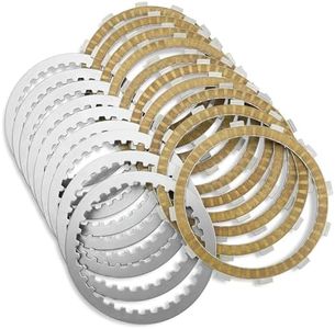 Eumti Twin Cam Extra Plates Friction Steel Clutch Disc Kit 19PCS