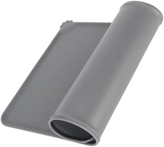 JAGDIV Non-Slip Waterproof Silicone Pet Food Mat Silicone Pet Feeding Mat, Dog Cat Food Mat with Raised Edges, Dog Cat Water Bowl Placemats, Dog Cat Feeding Mats