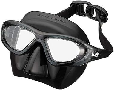 TUSA Sport Adult Free Diving Mask, Black/Smoke