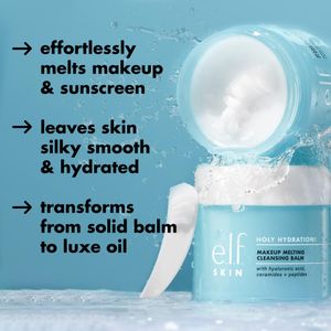 e.l.f. SKIN Holy Hydration Cleansing Balm – Makeup Remover with Hyaluronic Acid
