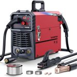 ARCCAPTAIN 160A MIG Welder 110V 220V Gasless/Gas MIG/Lift TIG/MMA Stick 4 in 1 Welding Machine with Synergy, Welder Machine Portable Welder for Beginner