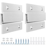 French Cleat Picture Hanger, Aluminum Z Hanger Interlocking Wall Mounting Bracket Hardware Kit Z Clips for Hanging Wall Painting, Mirrors, Panels, Artwork, Cabinet, Whiteboard (2inch-6Pairs)