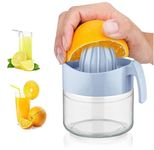 Best House Heavy Duty Manual Juicer Glass Lemon Squeezers - 300 ml, Multifunctional Orange Citrus Lemon Lime Fruit Press Squeezer, Hand Press Juice Jug Easy to Use