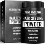 Viking Revolution Hair Styling Powder for Men - Hair Powder for Men Easy to Apply Hair Texture Powder for Men Mattifying and Volumizing Mens Hair Powder Residue Free Texturizing Powder (1 Oz - 1 Pack)