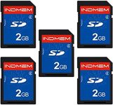 INDMEM 5 Pack SD Card 2GB Class 4 F