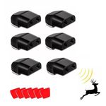Crozgan 6Pcs Deer Whistles Wildlife Warning Animal Black Alarm Devices Self-adhesive Warning Car Device Animal Alert Whistle Deer Alarm Road Safety Horn Device for Cars Vehicles Motorcycles
