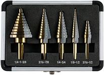 IRONANT Step Drill Bits, 5PCS HSS T