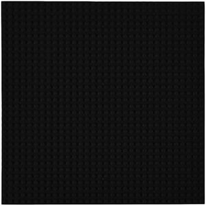 Strictly Briks Base per Costruzioni impilabile - Compatibile con Tutte Le Principali Marche - 25,4 x 25,4 cm - Nero