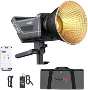 SmallRig RC 220B 220W Bi-Color LED Video Light 2700K-6500K 84500 Lux@3.3ft Continuous Lighting CRI 95+ TLCI 96+ w/Bowens Mount, Manual and App Control Remotely Professional Studio Spotlight-3473