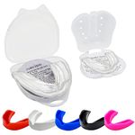 Mouth Guard Gum Shield - Slim Fit Mouthguards for Boxing Women Adult Youth Junior Mouldable Mouthpiece Boil and Bite with Case MMA Hockey Rugby Basketball Muay Thai MMA