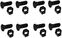 RAParts 8 Plow Bolt & Nut for Blades Cutting Edge 5/8-11x2 1/4 Grade 8 Dome Head