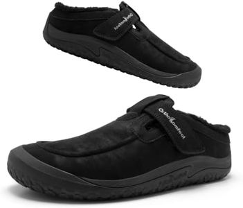 Men's Zero Drop House Slippers,Arch‑Support Pain Relief Wide Fit Shoes