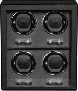 ROTHWELL 4 Watch Winder – Black Automatic Watch Storage Box