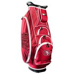 Team Golf NFL SAN Francisco 49ERS Albatross Golf Bag Lightweight, 10-Way Club Divider, Spring Action Stand, Insulated Cooler Pocket, Velcro Glove and Umbrella Holder & Lift Assist Handles