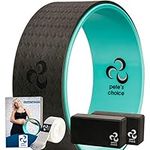 Yoga Set for Beginners – Yoga Wheel Kit + 2 Yoga Blocks, eBook & Yoga Strap included | Yoga Starter Kit for Beginners | Ideal Yoga Gift