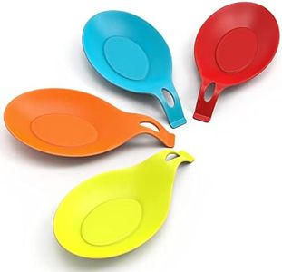 ORBLUE Flexible Almond-Shaped Silicone Spoon Rest - 4-pack