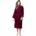 Enchant Home Premia - Pure Cotton | Highly Absorbent| Super Soft | Light Weight| Unisex Waffle Design Bath Robe (Maroon)