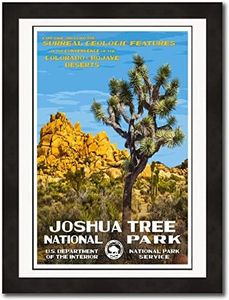 National Park Posters Joshua Tree Original Artwork - 13" x 19" by Rob Decker - WPA Style
