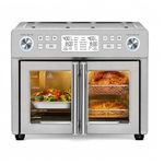 Emeril Lagasse Everyday French Door 360 Air Fryer, 25 Quart Capacity, Dual Temperature Zone Kitchen 2 Different Ways, Stainless Steel