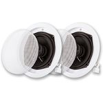 Acoustic Audio by Goldwood Surround Home Theater Speaker Set of 2 White (R-191)