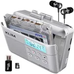 KLIM K7 Cassette Tape Player + Cassette to MP3 Converter + Portable Cassette Player + Walkman Cassette Player + Built-in Microphone & Speaker + Rechargeable Battery + Earphones + 16GB SD Card