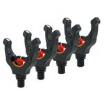 Hirisi Tackle 4 x Carp Fishing Rod Rest Gripper for Rod Pod Holder with Magic Magnet Clips Keep Your Fishing Rod