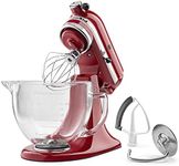 KitchenAid KSM105GBCER 5-Qt. Tilt-Head Stand Mixer with Glass Bowl and Flex Edge Beater - Empire Red by KitchenAid