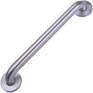 Amazon Basics Bathroom Handicap Safety Grab Bar, 41cm Length, 3cm Diameter, Stainless Steel