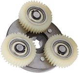 Entatial Gear Clutch Kit, 36T Nylon Gears and 70mm Steel Clutch Kit, Replacement Gear Kit for 250w 350w Motor