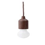 Pull Cord Light Bulb Wood