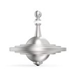 Plexity Labs UFO Tops - Metal Spinning Top - Fun Toy for Kids and Adults - Inspired by The Documented 1947 UFO Sighting in Roswell, New Mexico (Lagoon, Top & Base)