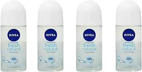 Nivea Women Fresh Natural Deodorant Roll-On 50ML Each (Pack of 4) Deodorant Roll-on - For Women (200 ml, Pack of 4)