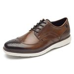 Rockport Men's Garett Wingtip Oxford, Cognac, 9 UK