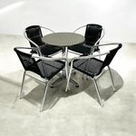 BE Furniture Black Rattan Aluminium