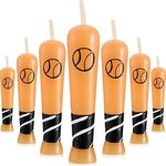 18 Pieces Baseball Bat Candle Baseball Sports Birthday Candle Baseball Cake Cupcake Candle for Birthday Baby Shower Wedding Party Supply