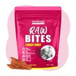 PAWSINDIA ORGANICS Raw Bites Turkey Jerky | 60G | Dehydrated Single Ingredient | 100% Natural Meat Treats | No Artificial Colors, Flavors & Preservatives | High Protien Dog Treats For Adult, Puppy