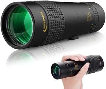 Aurosports 10-30x40 Zoom Monocular for Adults, Monocular Telescope High Power with Bak4 Prism, Compact Monoculars for Bird Watching Traveling Hunting Camping