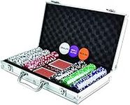 Kovot 300 Chip Dice Style Poker Set in Aluminum Case (11.5 Gram Poker Chips)