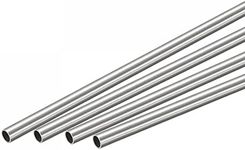 uxcell 304 Stainless Steel Round Tube 4mm OD 0.4mm Wall Thickness 300mm Length 4 Pcs