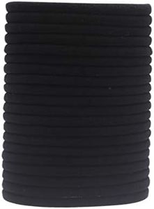 inSowni 50 Pack Super Soft Stretchy DIY Solid Nylon Headbands Baby Hair Bands One Size Fits All (Black)