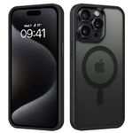 BENTOBEN Compatible with iPhone 15 Pro Case, Translucent Matte Slim Shockproof Magnetic Phone case [Compatible with MagSafe] Women Men Girl Boy Protective Cover for iPhone 15 Pro 6.1inch-Black