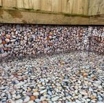 B2C Pond liner Heavy Duty Durable 25 year warranty 3D Pebbles 300gsm - 0.5mm thick (2.5m x 2.5m (8'x8'))